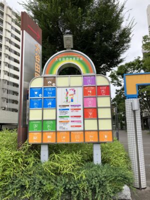 大谷田団地商店街案内板