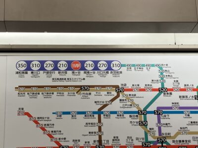 埼玉スタジアム線運賃図