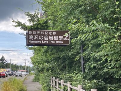 特別天然記念物鳴沢の溶岩樹型