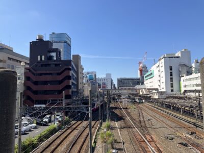 松戸駅近くの陸橋