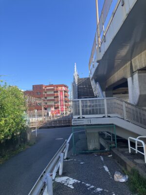 常磐線を越える