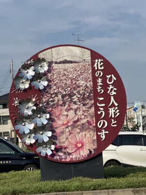 ひな人形と花の町こうのす