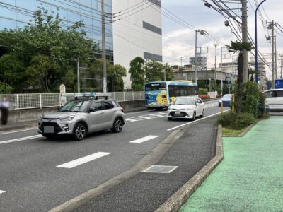 ソニー前バス停