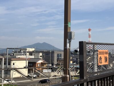 筑波山を望む