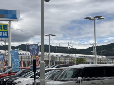 新幹線が見える