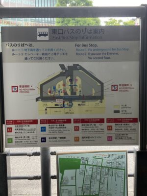 小田原駅東口バスのりば案内