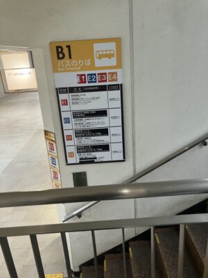 小田原駅東口HaRuNe小田原バスのりば案内