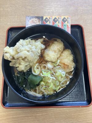 舞茸天鶏天そば